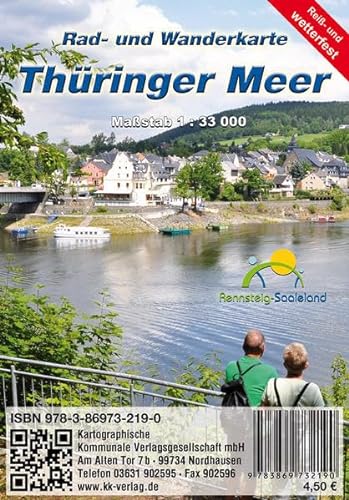 Thüringer Meer: Rad- und Wanderkarte (Reiß- und wetterfest)